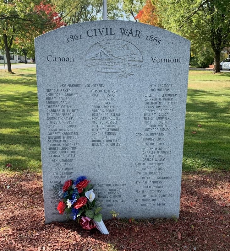 Canaan Civil War Memorial image. Click for full size.