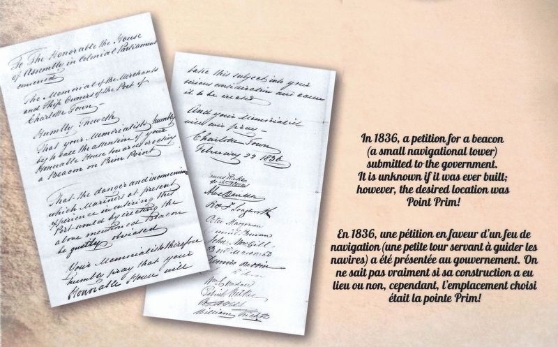 Marker detail: 1836 Beacon Petition /<br>1836 Pétition de Beacon. Click for full size. Marker detail: 1836 Beacon Petition /<br>1836 Pétition de Beacon image. Click for full size.