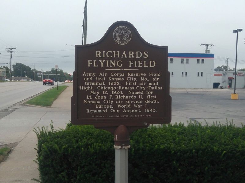 Richards Flying Field Marker. Click for full size. Richards Flying Field Marker image. Click for full size.