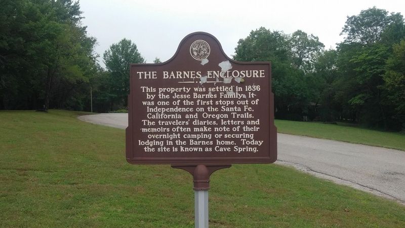 The Barnes Enclosure Marker image. Click for full size.