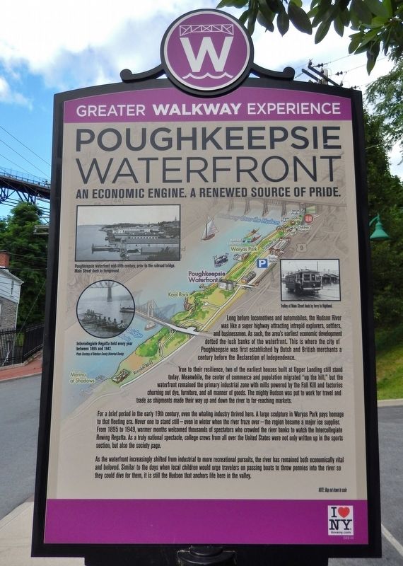 Poughkeepsie Waterfront Marker image. Click for full size.