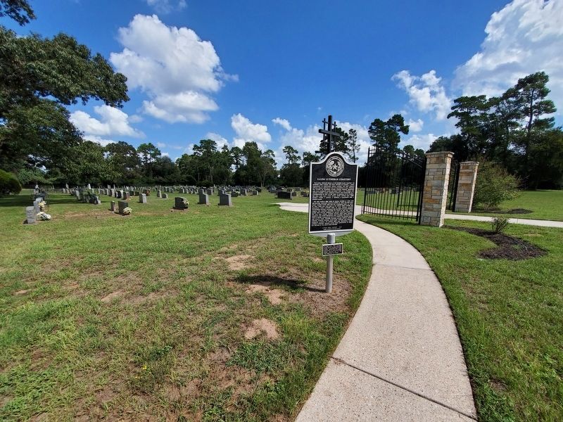 Salem Lutheran Cemetery Marker. Click for full size. Salem Lutheran Cemetery Marker image. Click for full size.
