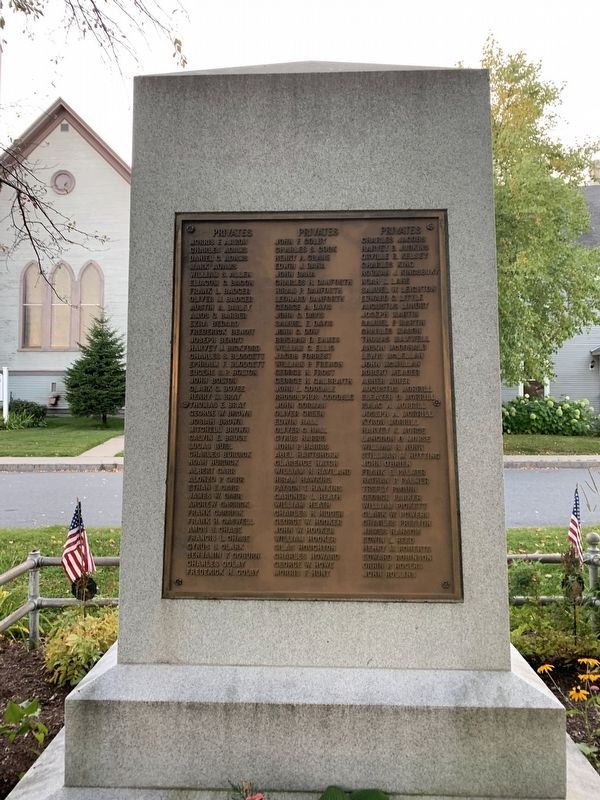 East Face of Monument. Click for full size. East Face of Monument image. Click for full size.
