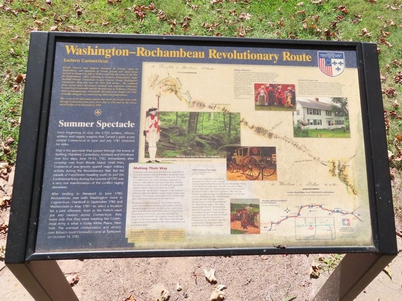 Washington—Rochambeau Revolutionary Route Marker image. Click for full size.