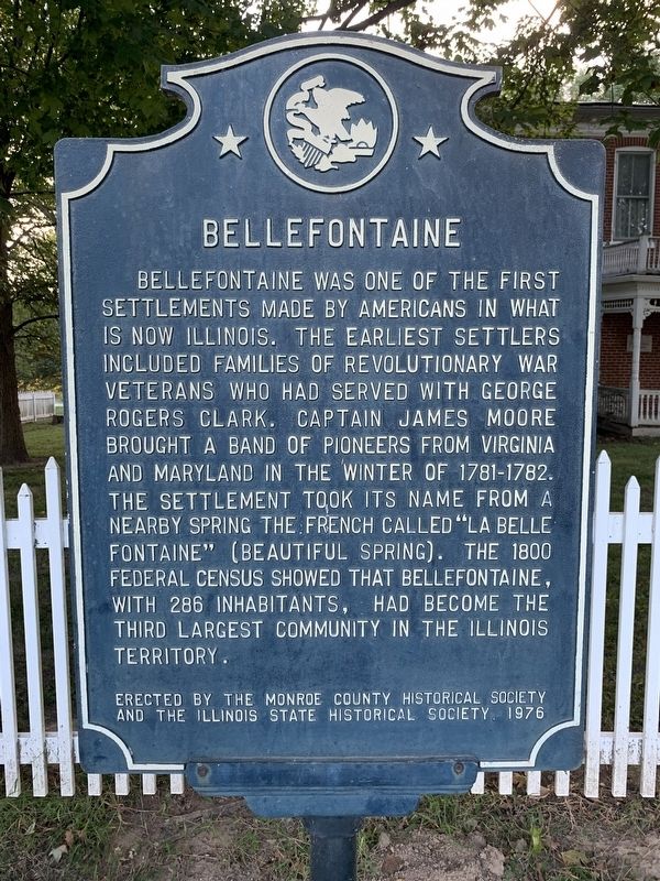 Bellefontaine House Marker image. Click for full size.