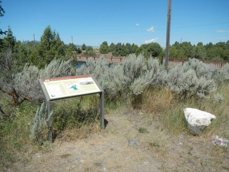 Black Canyon Gorge Marker. Click for full size. Black Canyon Gorge Marker image. Click for full size.
