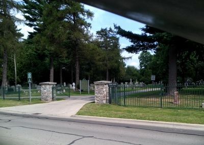 Greenwood Cemetery Marker. Click for full size. Greenwood Cemetery Marker image. Click for full size.