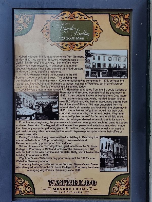 The Küenster Building Marker. Click for full size. The Küenster Building Marker image. Click for full size.