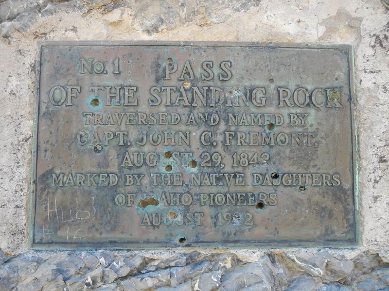 Pass of the Standing Rock Marker image. Click for full size.