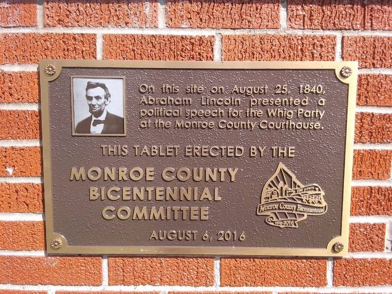 Monroe County Bicentennial Bandstand Marker image. Click for full size.