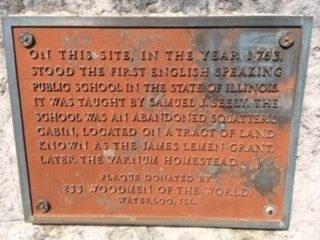James Seeley School Marker-Plaque. Click for full size. James Seeley School Marker-Plaque image. Click for full size.