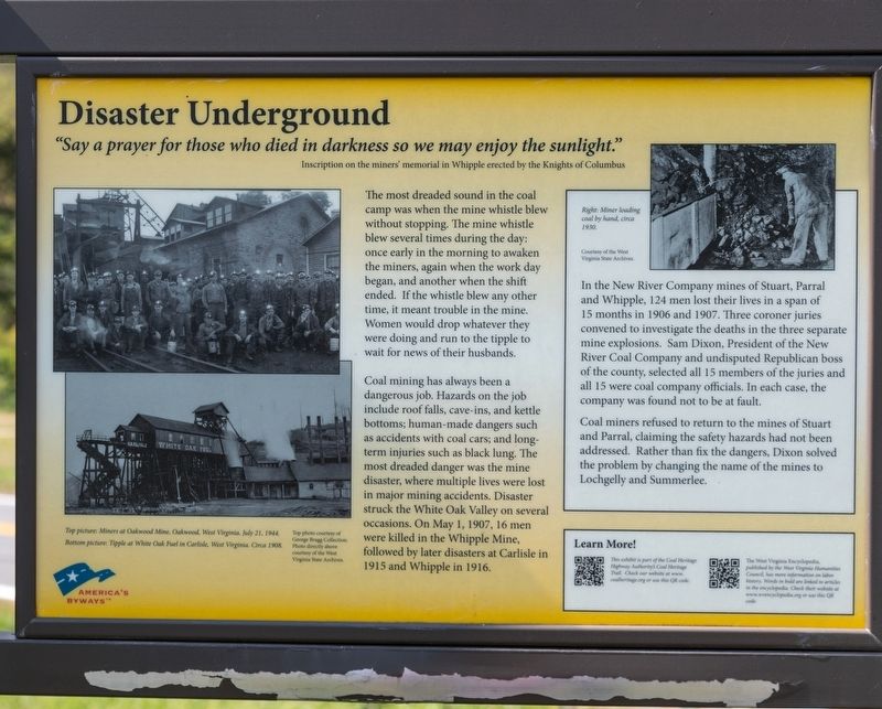 Disaster Underground Marker image. Click for full size.