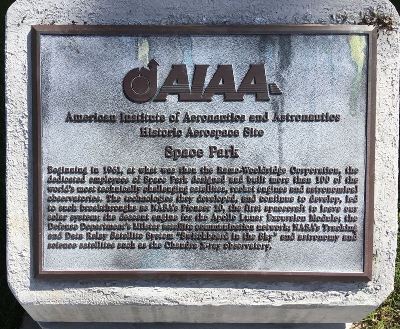 Space Park Marker. Click for full size. Space Park Marker image. Click for full size.