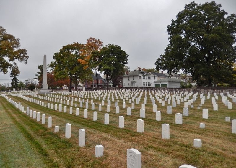 Winchester National Cemetery<br>(<i>view from near marker</i>) image. Click for full size.