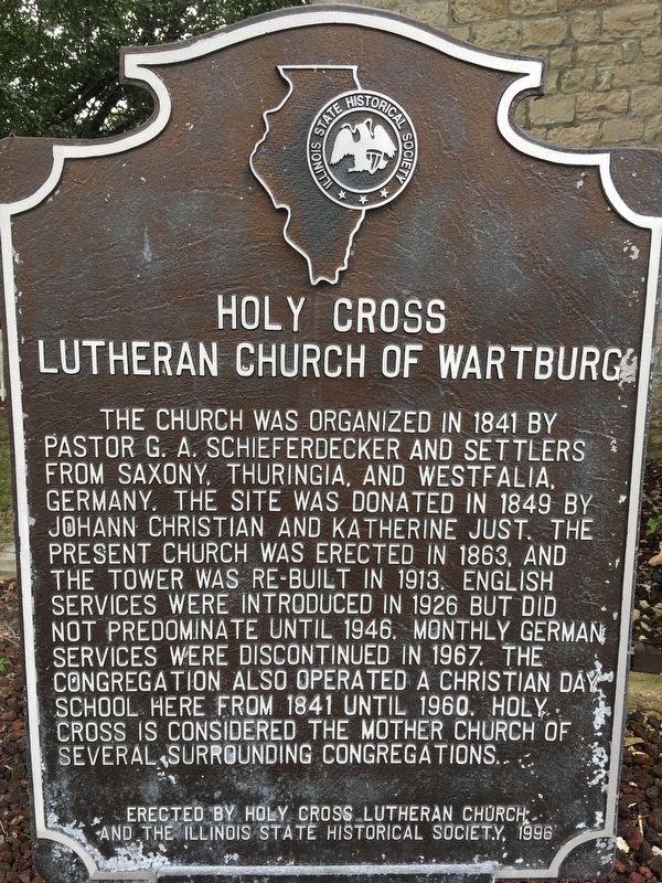 Holy Cross Lutheran Church of Wartburg Marker image. Click for full size.