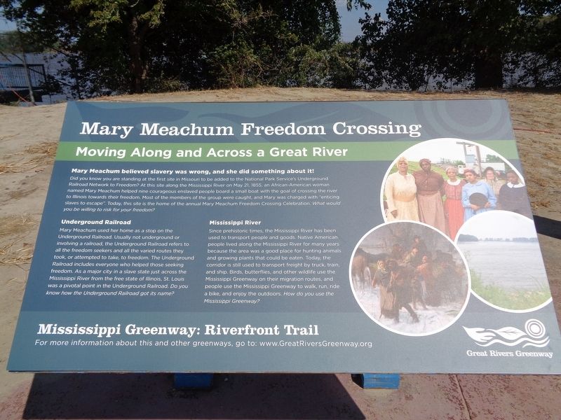 Mary Meachum Freedom Crossing Marker image. Click for full size.