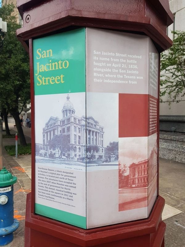 San Jacinto Street Marker image. Click for full size.