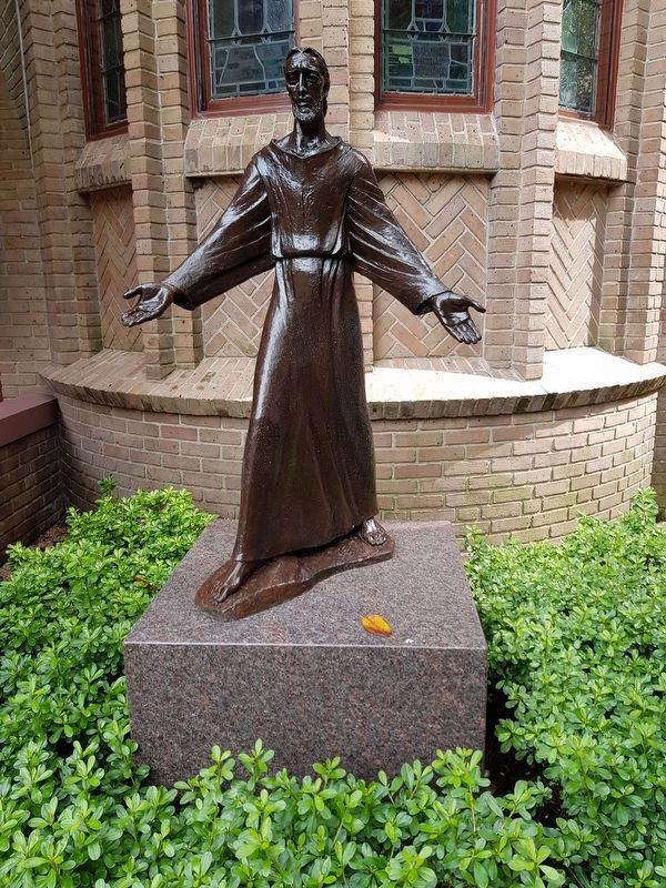 The "Striding Christ" at Christ Church Cathedral. Click for full size. The "Striding Christ" at Christ Church Cathedral image. Click for full size.