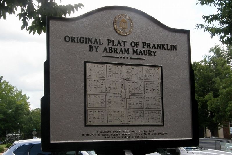 Franklin Downtown Historic District Marker. Click for full size. Franklin Downtown Historic District Marker image. Click for full size.