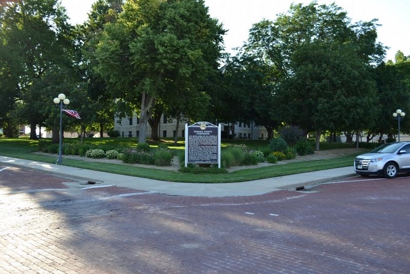 Nemaha County Courthouse Marker. Click for full size. Nemaha County Courthouse Marker image. Click for full size.
