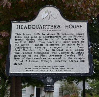 Headquarters House Marker image. Click for full size.