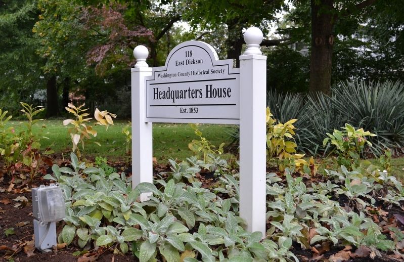Headquarters House Sign image. Click for full size.