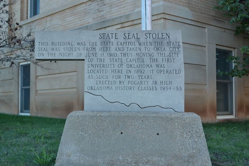 State Seal Stolen Marker image. Click for full size.