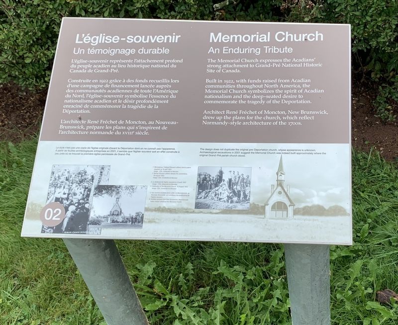 Memorial Church Marker image. Click for full size.