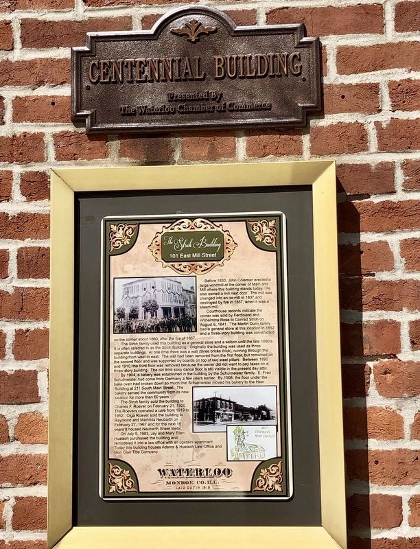 The Stroh Building Marker image. Click for full size.