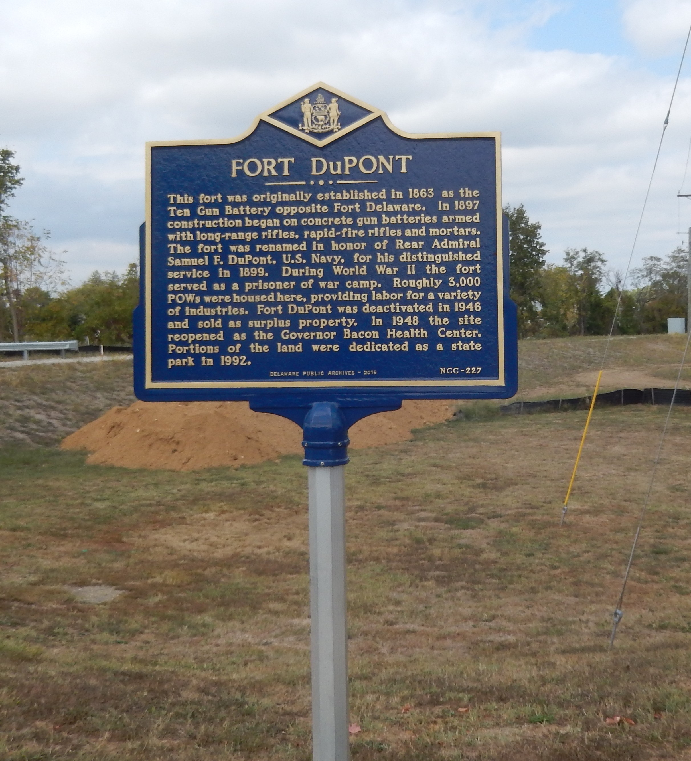 Nearby Fort DuPont Historical Marker