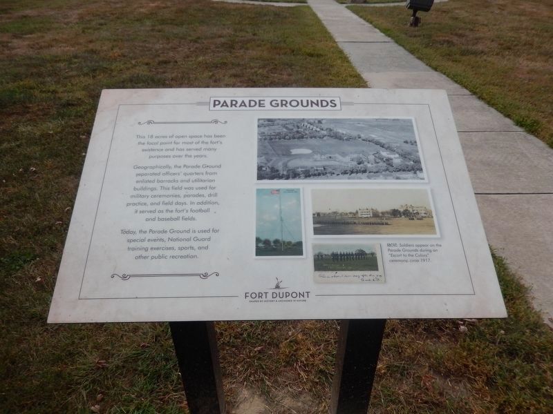 Parade Grounds Marker image. Click for full size.
