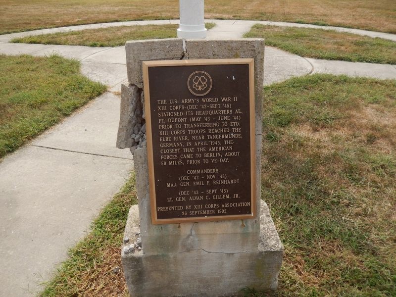 Fort DuPont World War II Memorial. Click for full size. Fort DuPont World War II Memorial image. Click for full size.