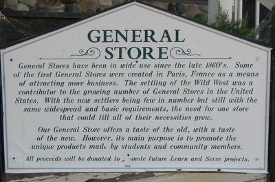 General Store Marker. Click for full size. General Store Marker image. Click for full size.
