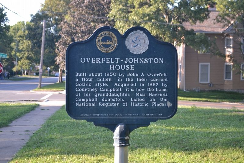 Overfelt-Johnston House Marker image. Click for full size.