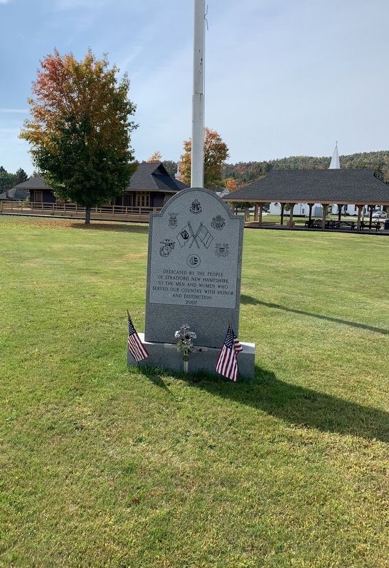 Stratford N.H. War Memorials Marker. Click for full size. Stratford N.H. War Memorials Marker image. Click for full size.