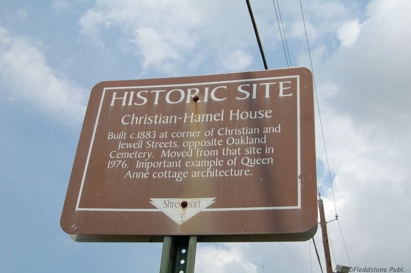 Christian-Hamel House Marker image. Click for full size.