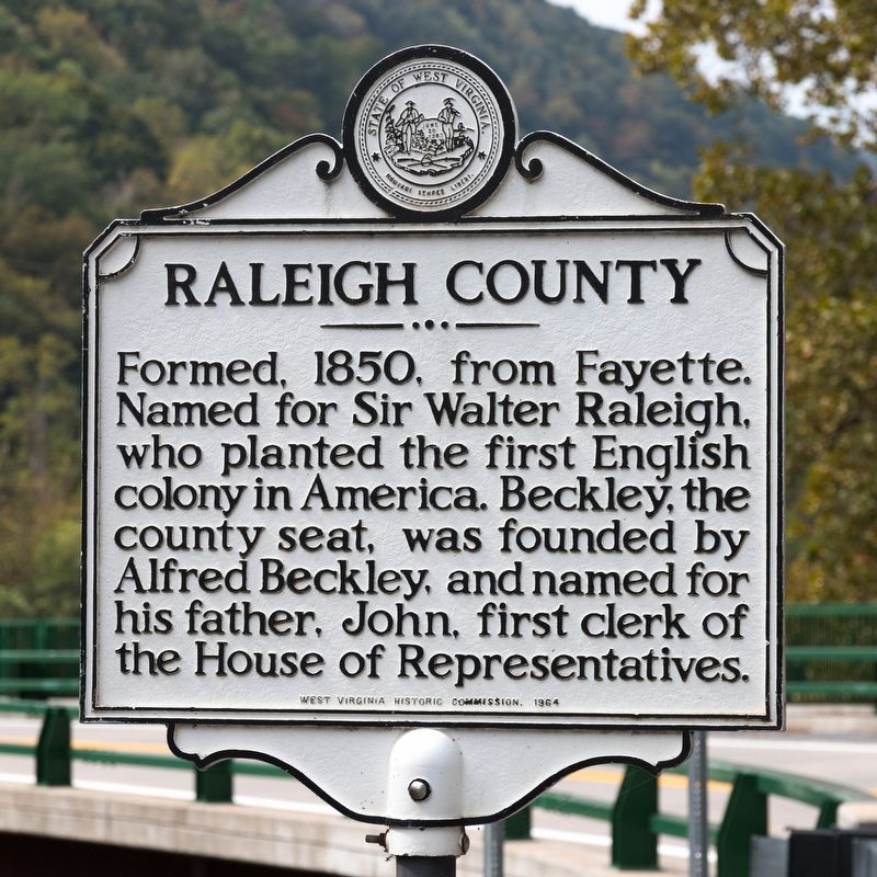 Raleigh County side of marker image. Click for full size.