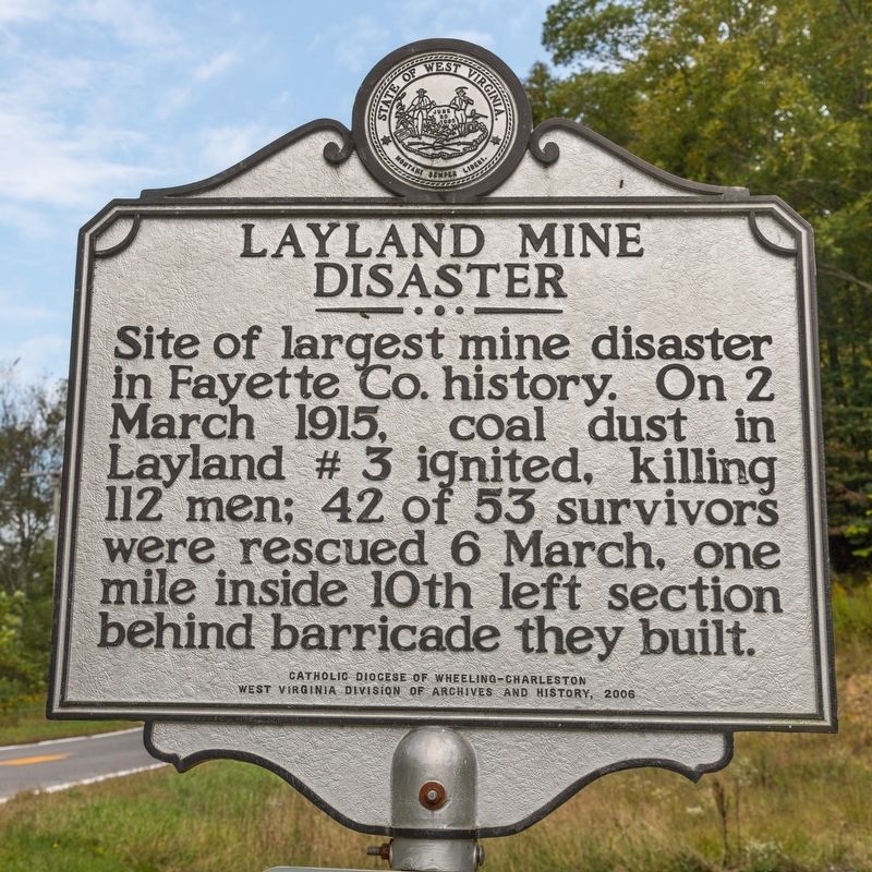 Image result for layland mine disaster historical marker