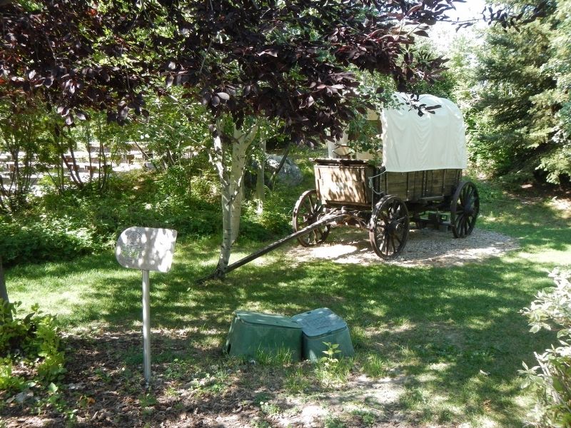 Covered Wagon and Marker image. Click for full size.