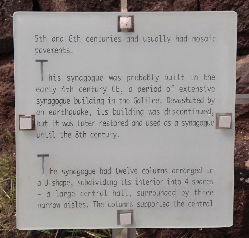 The Synagogue Marker. Click for full size. The Synagogue Marker image. Click for full size.