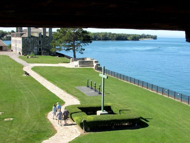 Markers at Old Fort Niagara image. Click for full size.