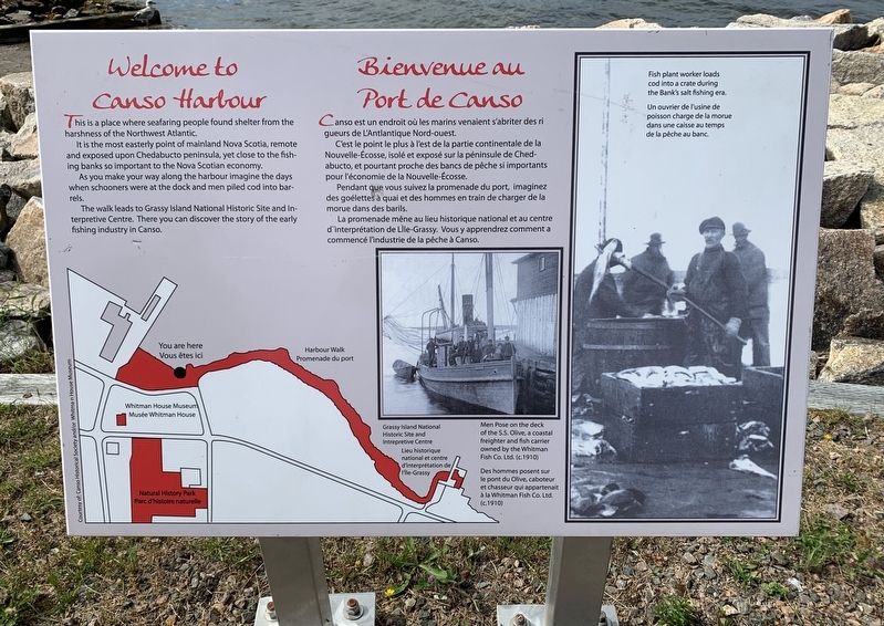 Welcome to Canso Harbour Marker image. Click for full size.