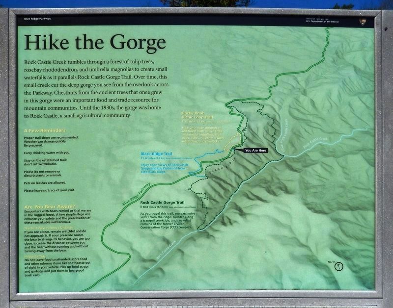 Hike the Gorge (<i>kiosk supplementary panel</i>) image. Click for full size.