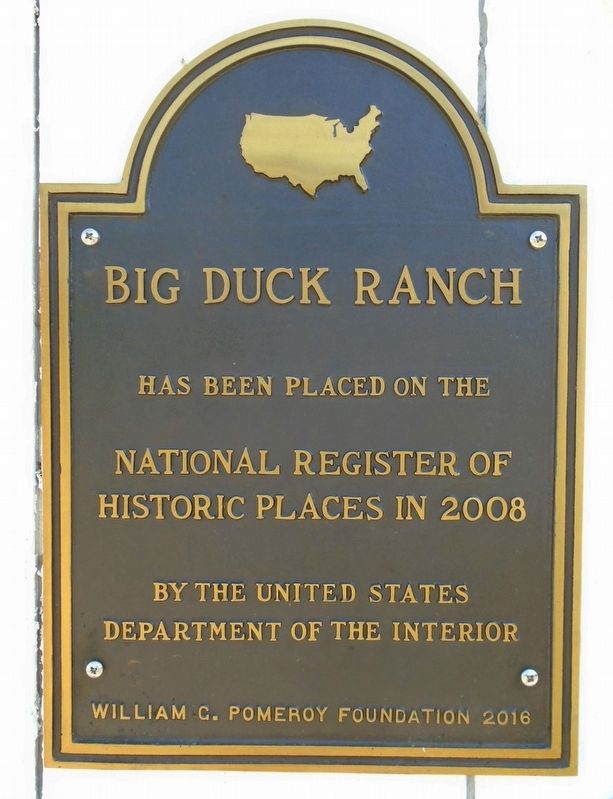 Big Duck Ranch NRHP Marker. Click for full size. Big Duck Ranch NRHP Marker image. Click for full size.