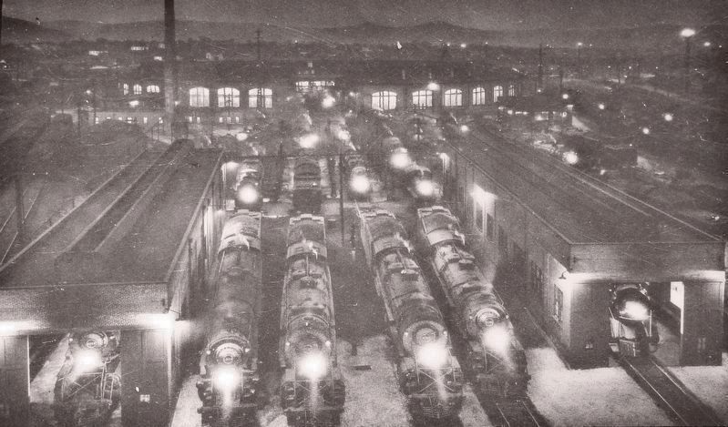 Marker detail: Railroads spurred Roanokes rapid development in the 1880s. Click for full size. Marker detail: Railroads spurred Roanokes rapid development in the 1880s image. Click for full size.
