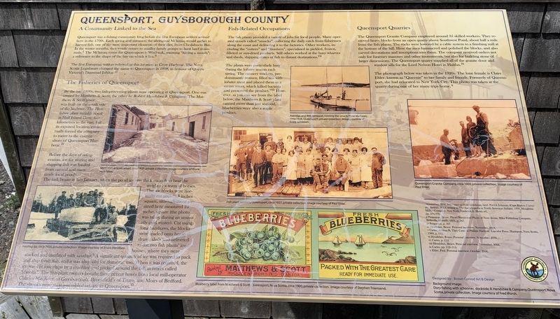 Queensport, Guysborough County Marker. Click for full size. Queensport, Guysborough County Marker image. Click for full size.