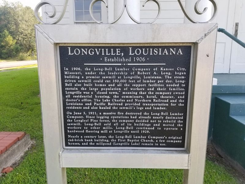 Longville, Louisiana Marker. Click for full size. Longville, Louisiana Marker image. Click for full size.