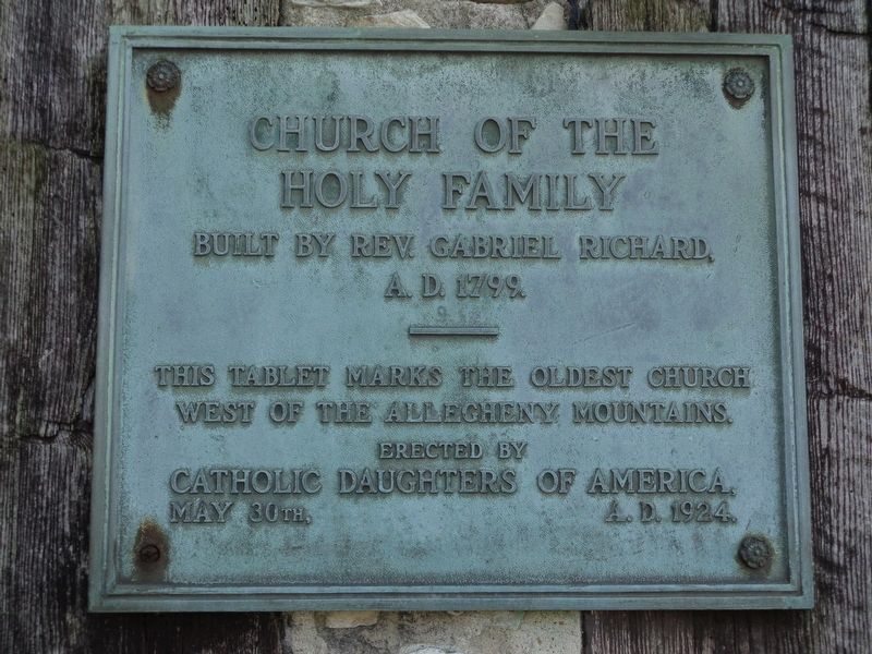 Church of the Holy Family Marker image. Click for full size.