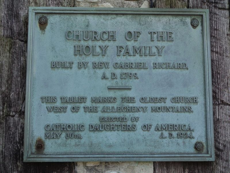Church of the Holy Family Marker image. Click for full size.