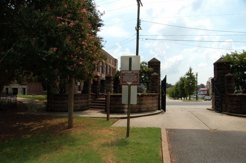 Oakland Cemetery Marker. Click for full size. Oakland Cemetery Marker image. Click for full size.